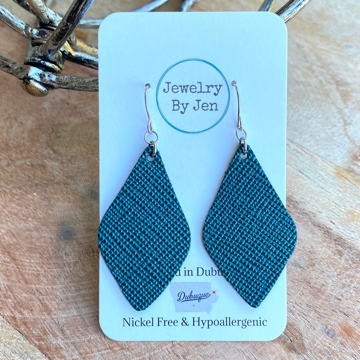 Dark Teal Saffiano “Lora”