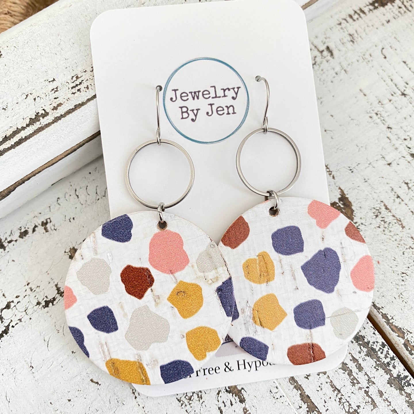 Circle w/Silver Accent: Colorful Stepping Stones