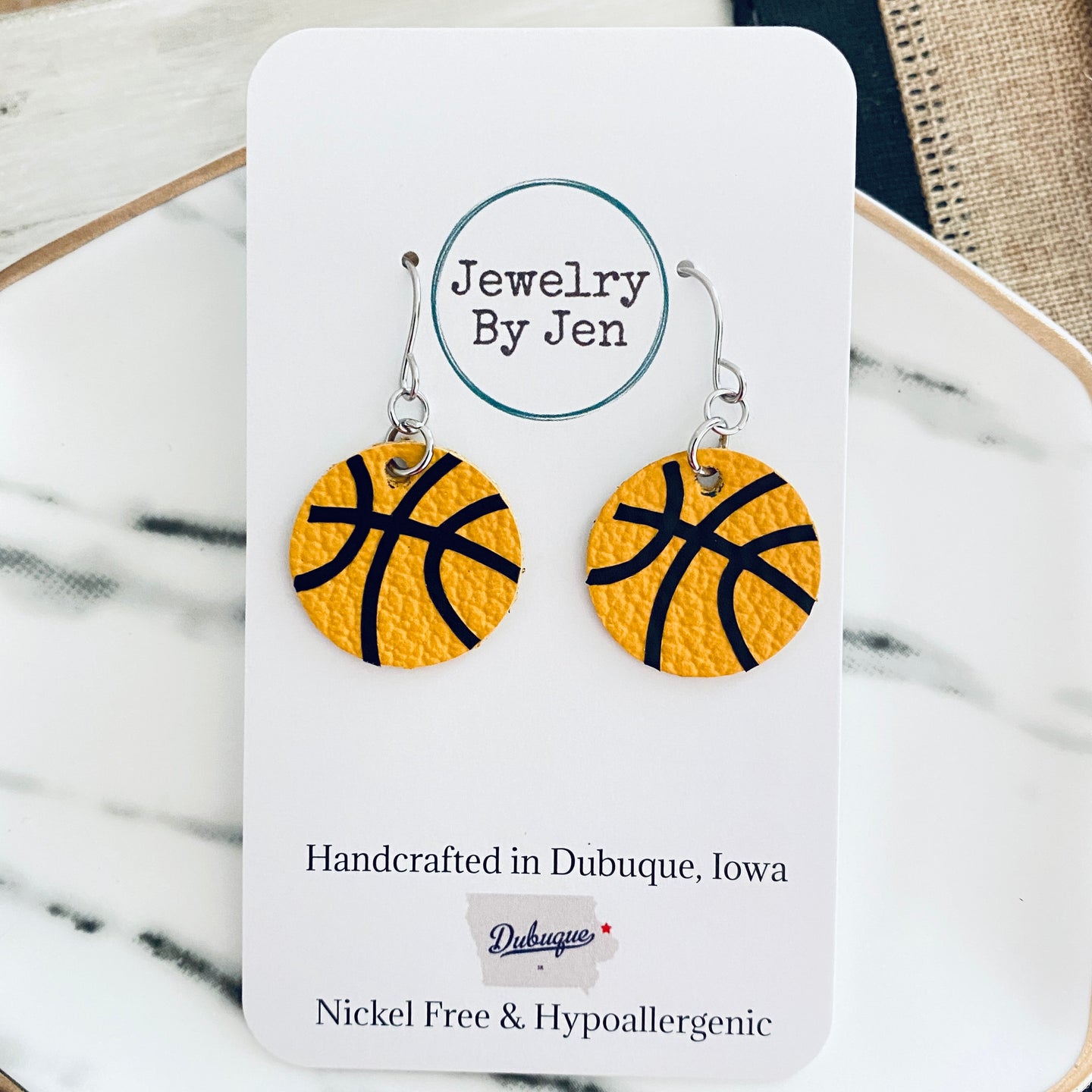 Basketball (Small): Yellow w/Black