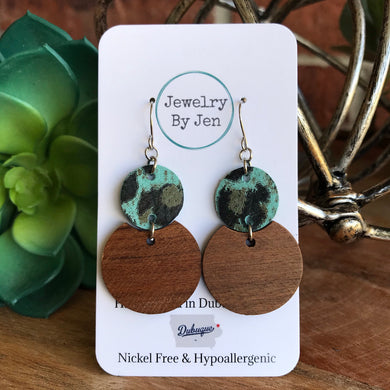 Turquoise Leopard & Wood