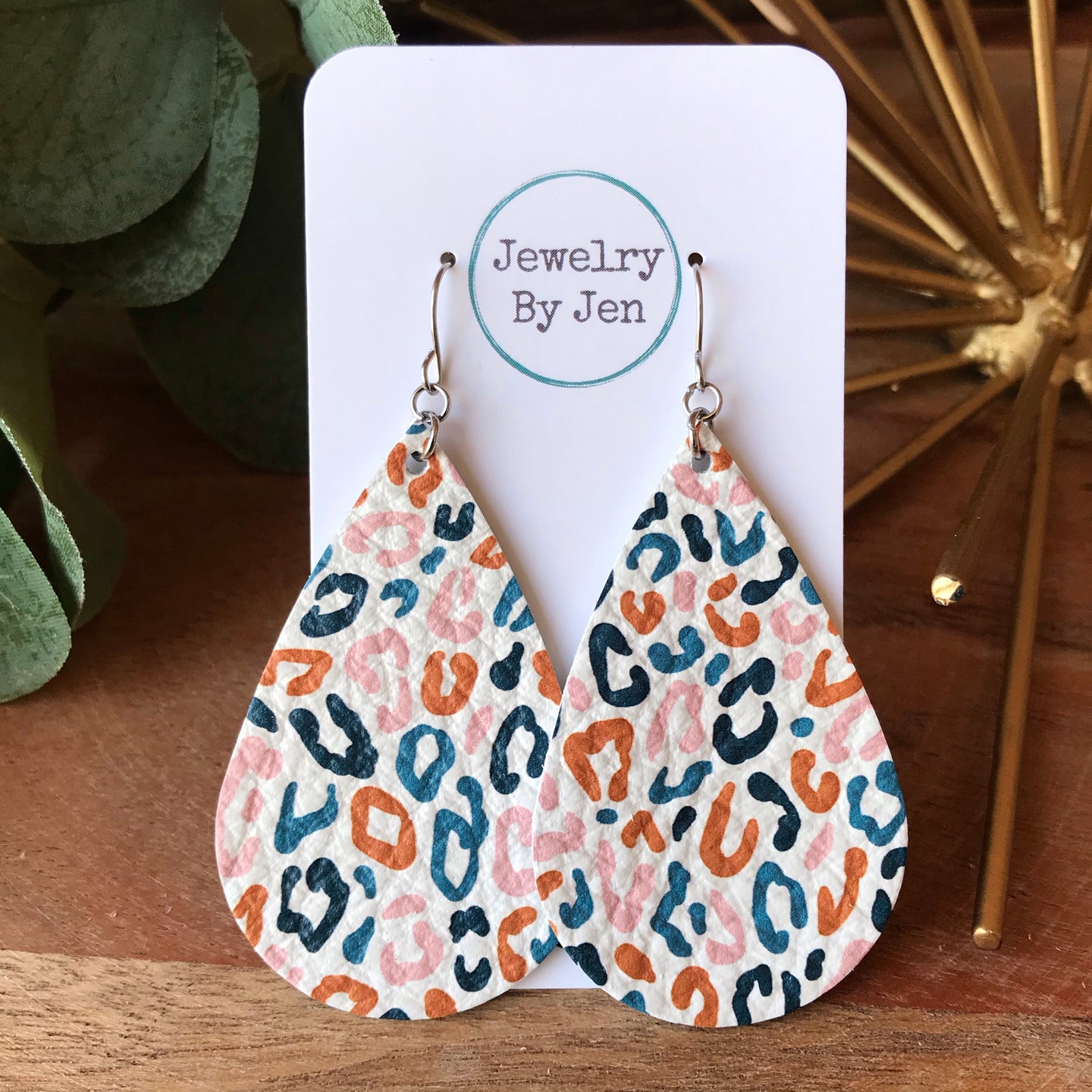 Leopard Multi Large Teardrop