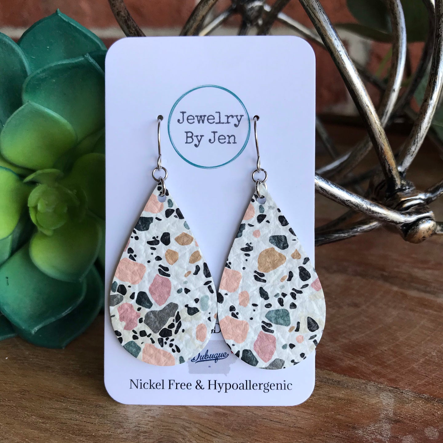 Terrazzo Medium Teardrop