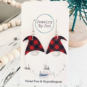 Gnome: Red & Black Buffalo Plaid Hat