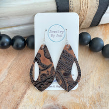 Load image into Gallery viewer, Brown Paisley Embossed Side Cutout