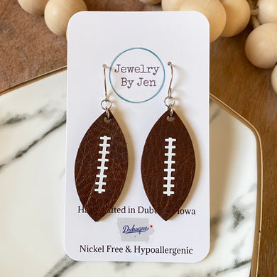 Football Earrings: Medium