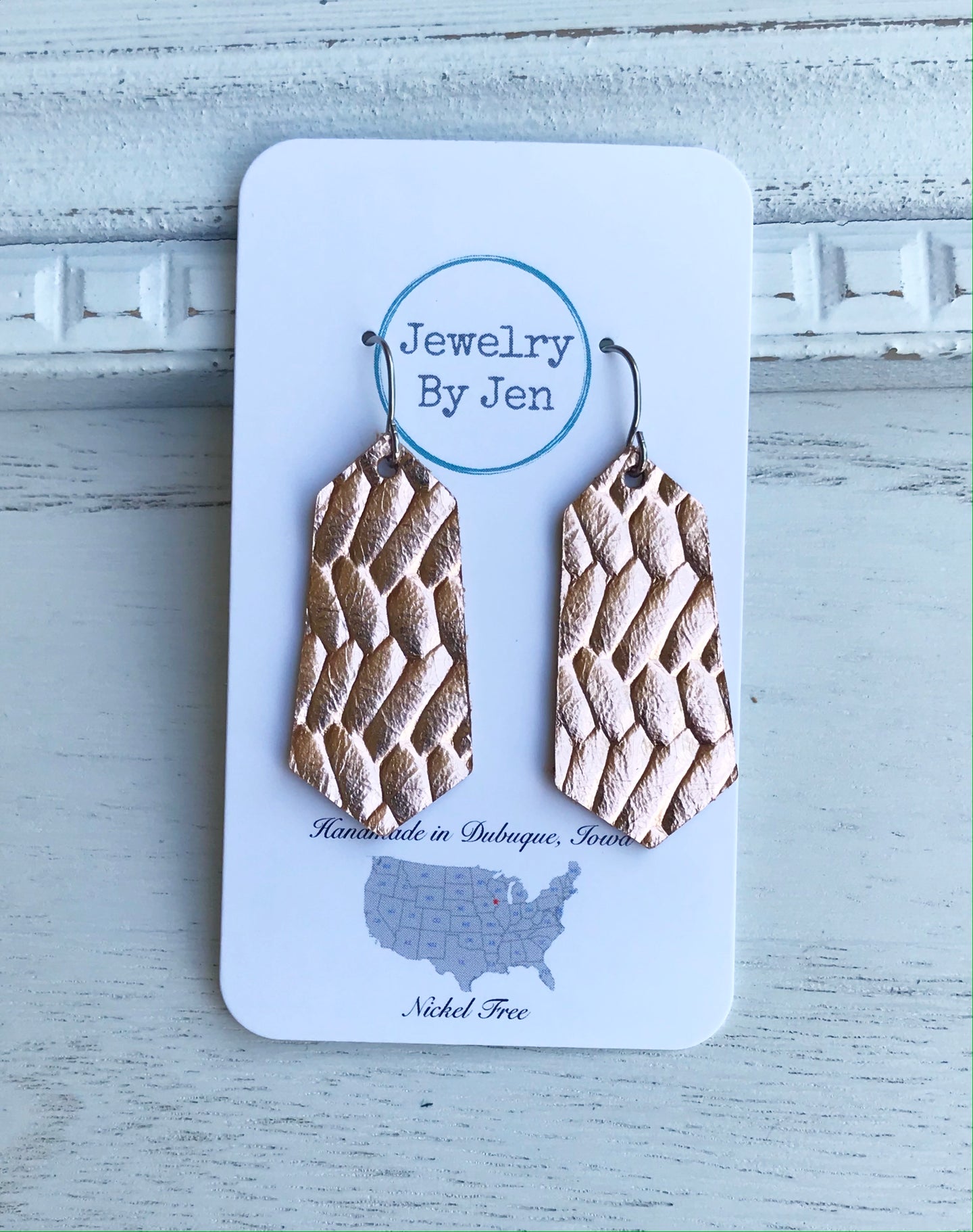 Diamond Bar: Rose Gold Braided