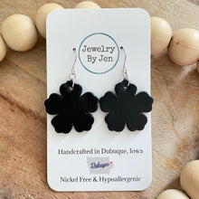 Load image into Gallery viewer, Sue’s Forget Me Not Earrings: Black