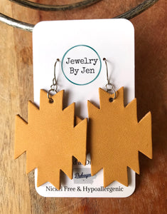 Southwest Earrings: Mustard