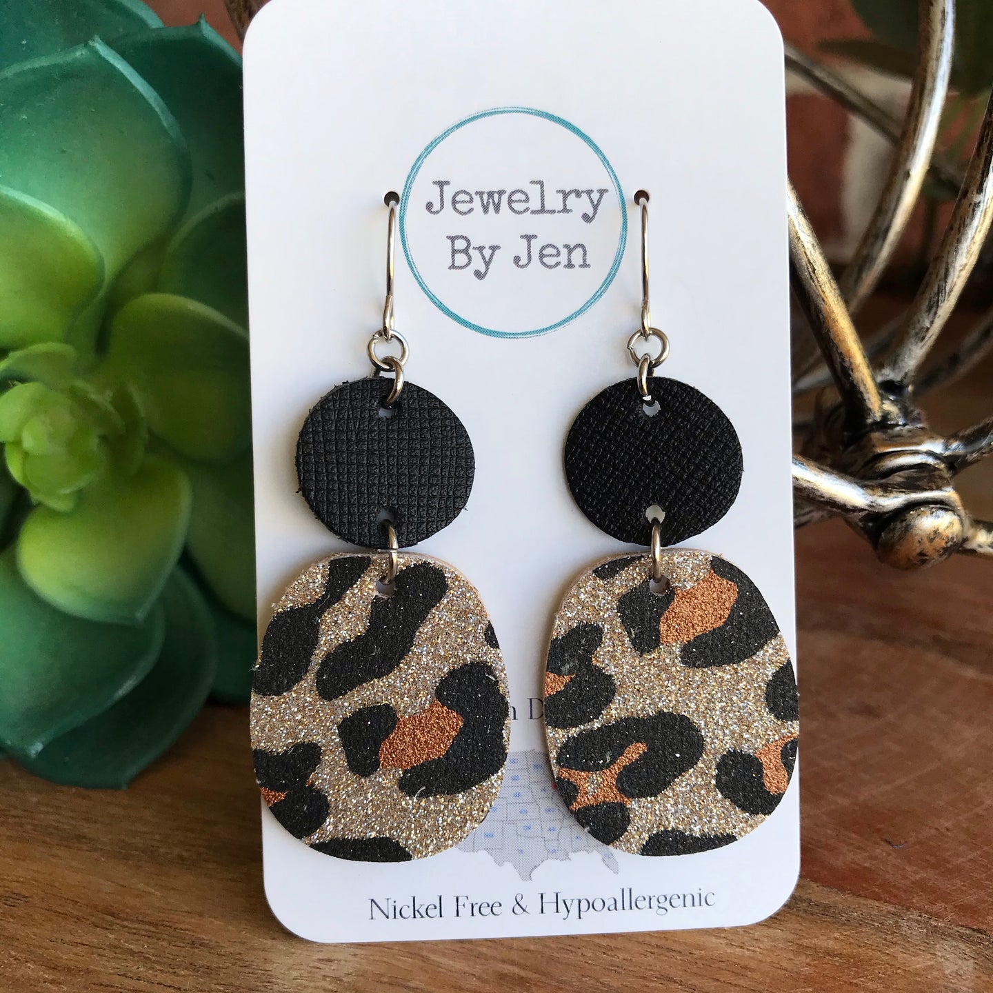 Black & Leopard Shimmer