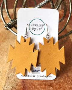 Southwest Earrings: Mustard