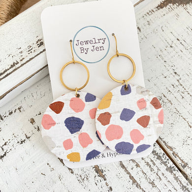 Circle w/Silver Accent: Colorful Stepping Stones
