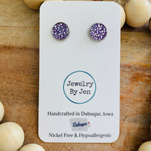 Load image into Gallery viewer, Lavender Sparkle Studs