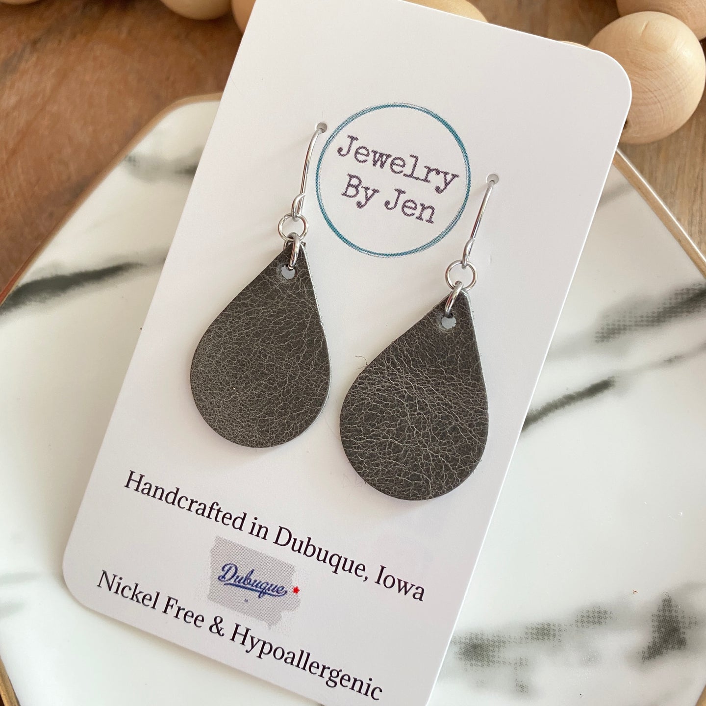 Weathered Grey Small Teardrop