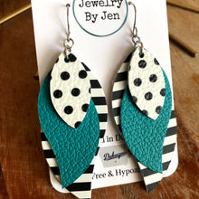 Load image into Gallery viewer, Dots, Teal &amp; Stripes Layered Twist