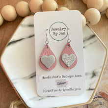 Load image into Gallery viewer, Pink with silver heart