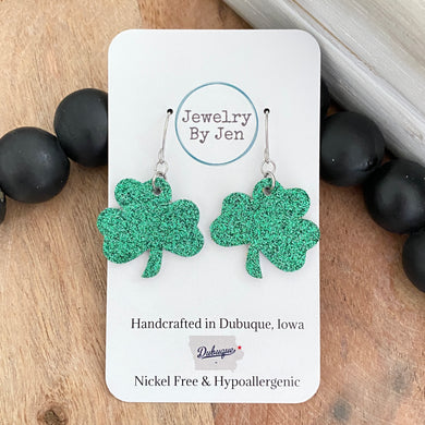 Shamrock (Small): Fine Green Glitter