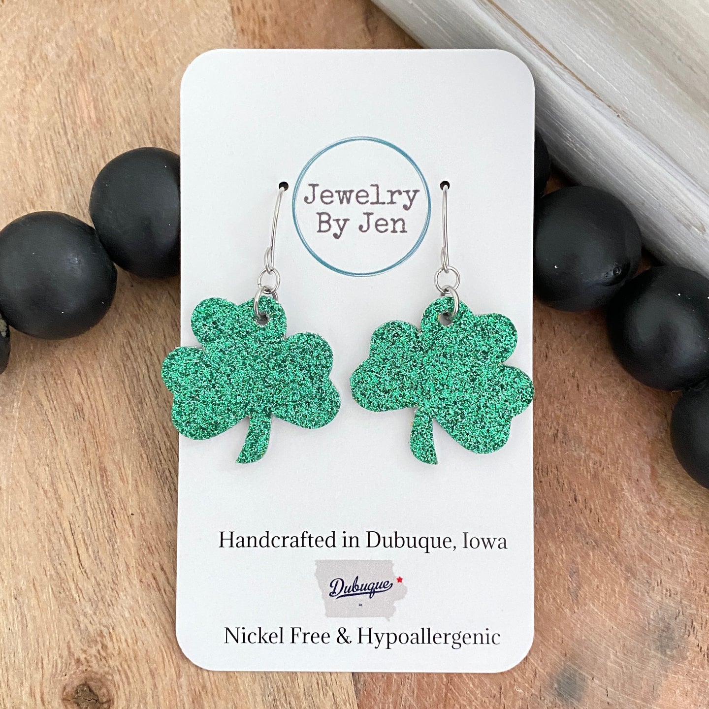 Shamrock (Small): Fine Green Glitter
