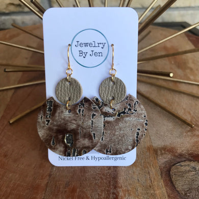 Luna Earrings: Cream Wildwood