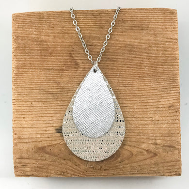 Taupe & Silver Necklace
